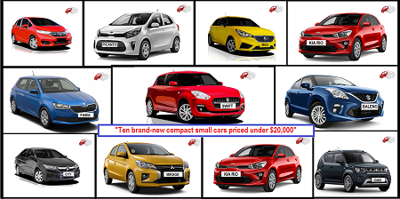Ten Brand New Small Automatic Cars Available In 21 Under 000